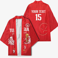 Custom Tunisia Football Kimono Eagles of Carthage Rise - Wonder Print Shop