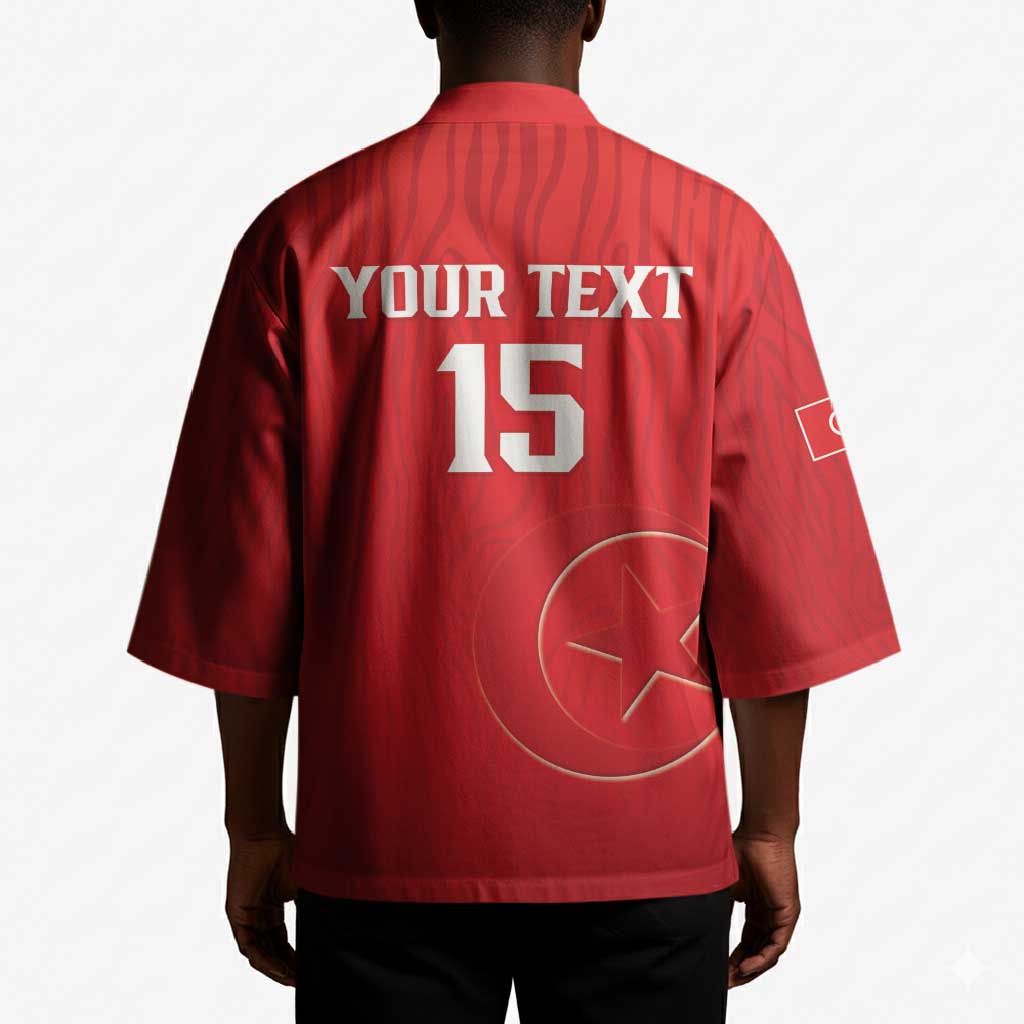 Custom Tunisia Football Kimono Eagles of Carthage Rise - Wonder Print Shop