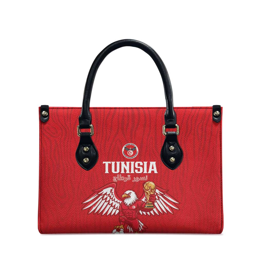 Tunisia Football Leather Bag Eagles of Carthage Rise - Wonder Print Shop