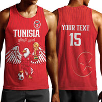 Custom Tunisia Football Men Tank Top Eagles of Carthage Rise - Wonder Print Shop