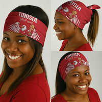 Tunisia Football Neck Gaiter Eagles of Carthage Rise - Wonder Print Shop