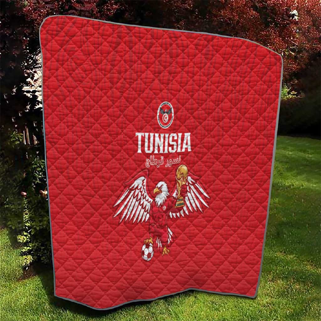 Tunisia Football Quilt Eagles of Carthage Rise - Wonder Print Shop