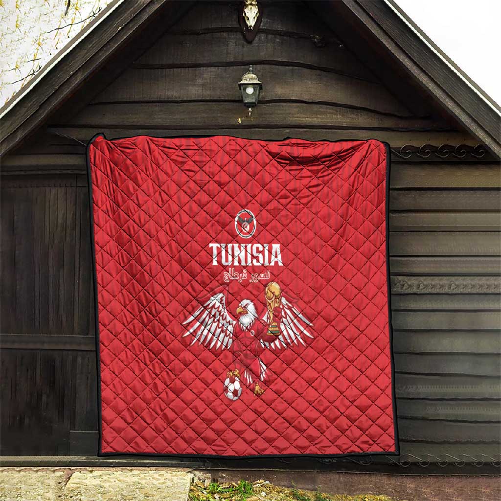 Tunisia Football Quilt Eagles of Carthage Rise - Wonder Print Shop