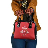 Tunisia Football Shoulder Handbag Eagles of Carthage Rise - Wonder Print Shop
