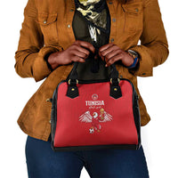 Tunisia Football Shoulder Handbag Eagles of Carthage Rise - Wonder Print Shop