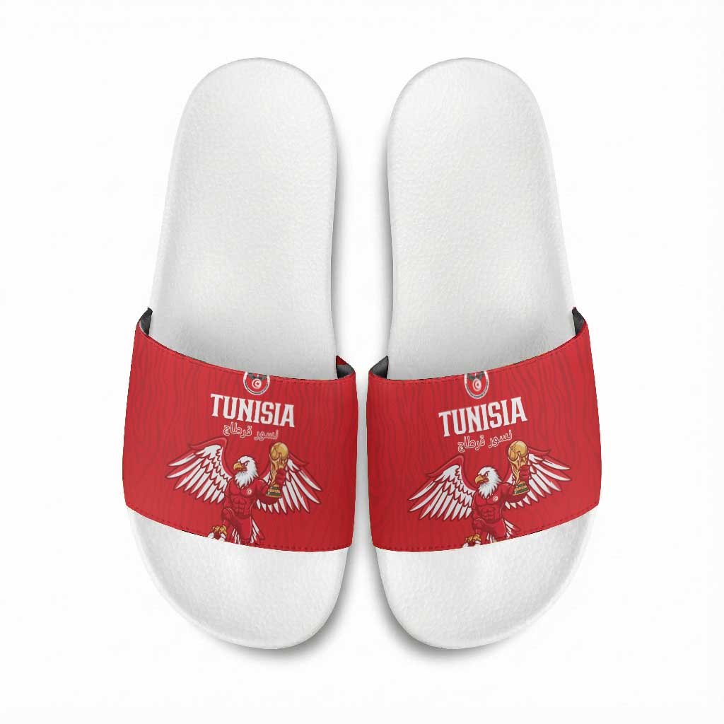 Tunisia Football Slide Sandals Eagles of Carthage Rise - Wonder Print Shop