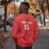 Custom Tunisia Football Sweatshirt Eagles of Carthage Rise - Wonder Print Shop