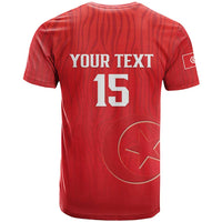 Custom Tunisia Football T shirt Eagles of Carthage Rise LT15