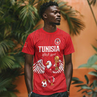 Custom Tunisia Football T shirt Eagles of Carthage Rise LT15