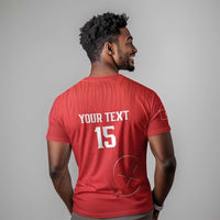 Custom Tunisia Football T shirt Eagles of Carthage Rise LT15