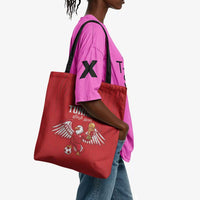Tunisia Football Tote Bag Eagles of Carthage Rise - Wonder Print Shop