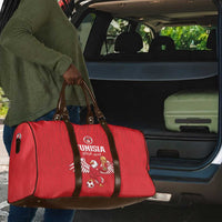 Tunisia Football Travel Bag Eagles of Carthage Rise - Wonder Print Shop