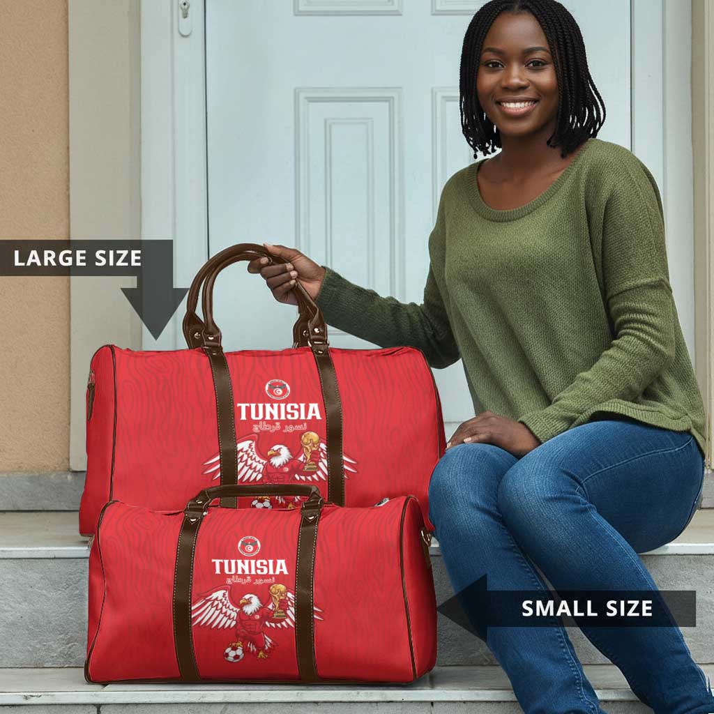 Tunisia Football Travel Bag Eagles of Carthage Rise - Wonder Print Shop