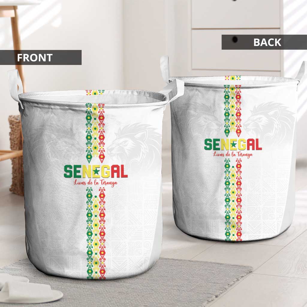 Senegal Football Laundry Basket Go Champions Lions de la Teranga - Wonder Print Shop