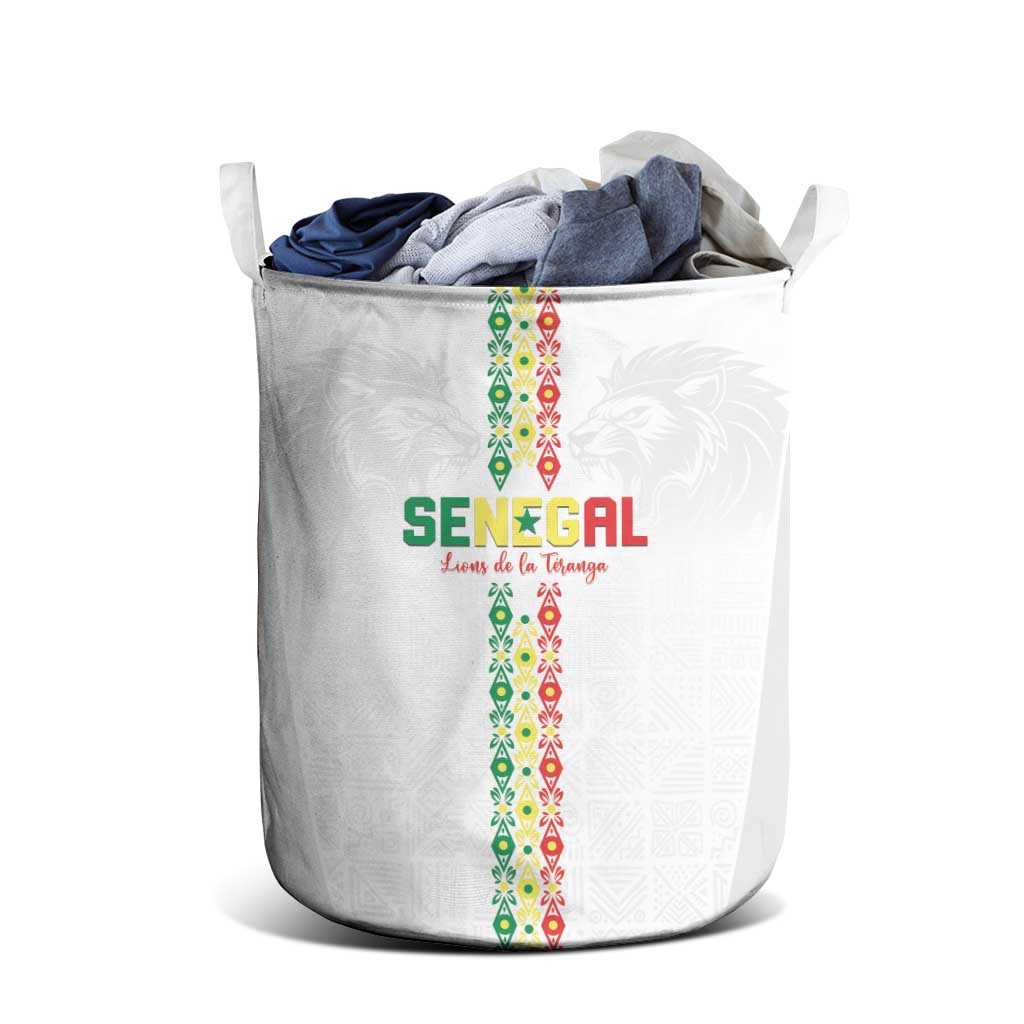 Senegal Football Laundry Basket Go Champions Lions de la Teranga - Wonder Print Shop