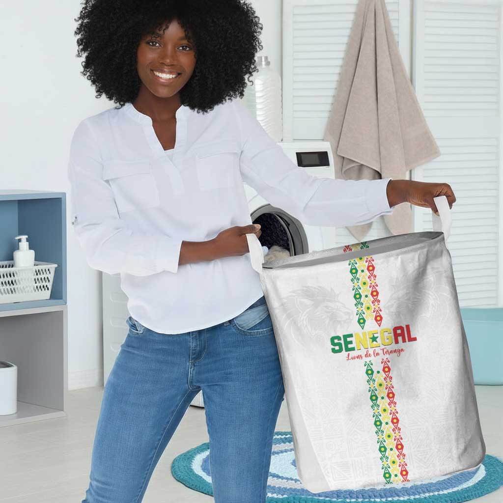 Senegal Football Laundry Basket Go Champions Lions de la Teranga - Wonder Print Shop