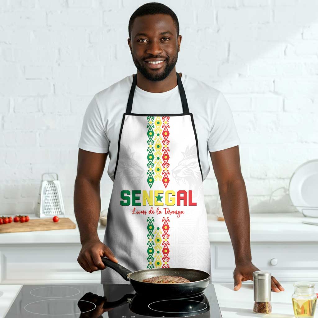 Senegal Football Apron Go Champions Lions de la Teranga - Wonder Print Shop