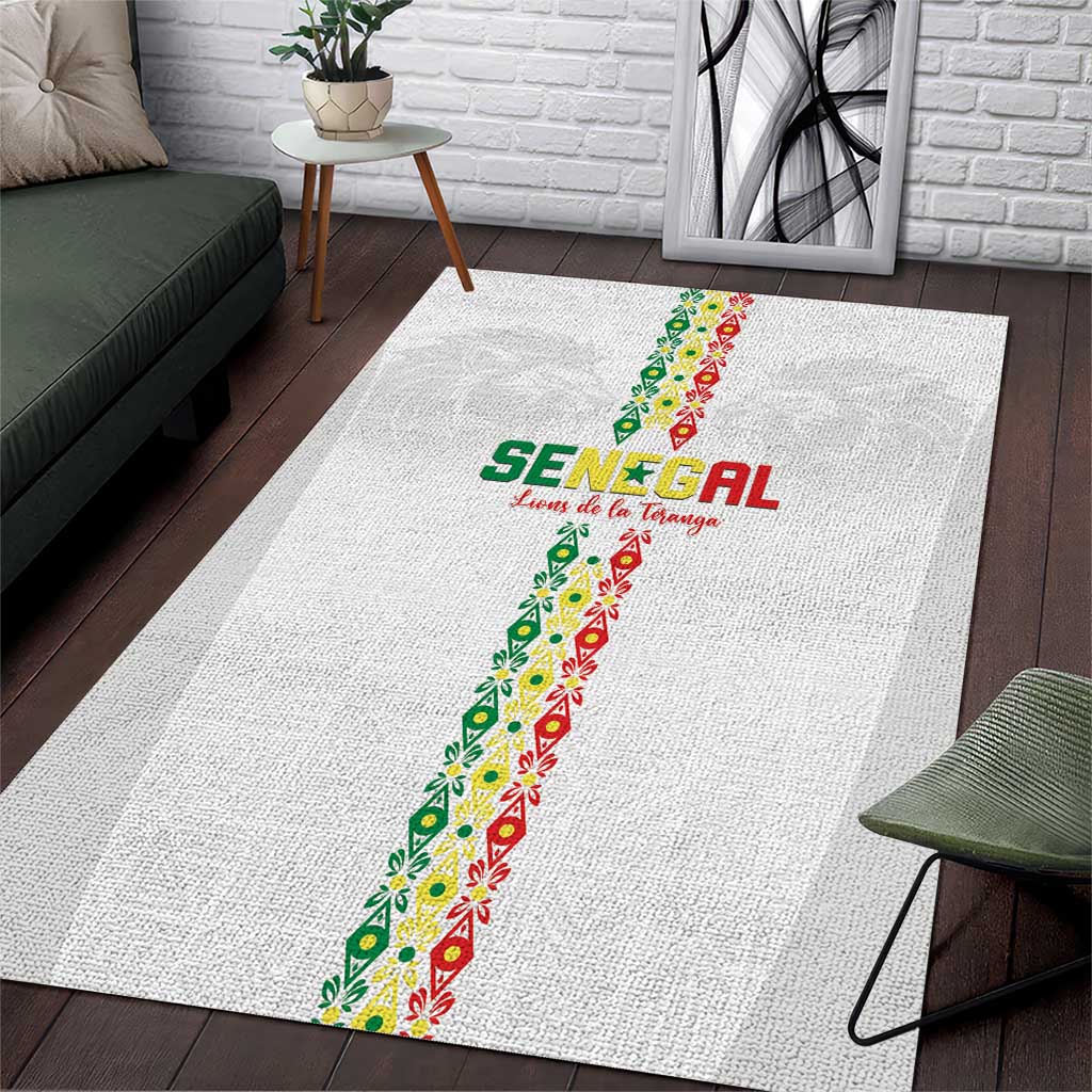 Senegal Football Area Rug Go Champions Lions de la Teranga - Wonder Print Shop