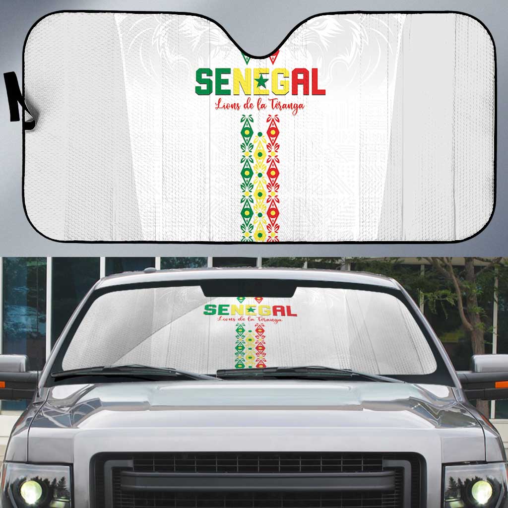 Senegal Football Auto Sun Shade Go Champions Lions de la Teranga - Wonder Print Shop
