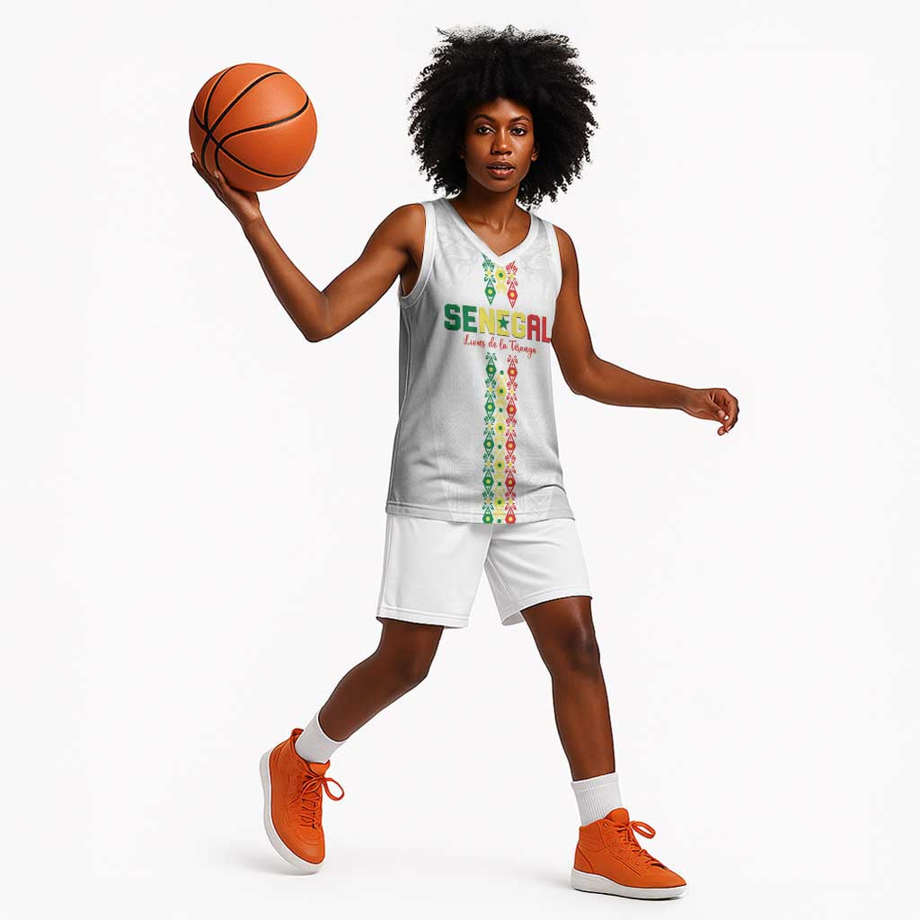 Custom Senegal Football Basketball Jersey Go Champions Lions de la Teranga - Wonder Print Shop