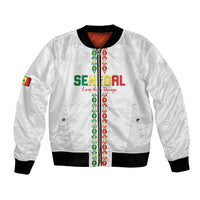 Custom Senegal Football Bomber Jacket Go Champions Lions de la Teranga - Wonder Print Shop