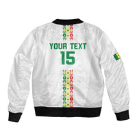 Custom Senegal Football Bomber Jacket Go Champions Lions de la Teranga - Wonder Print Shop