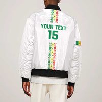 Custom Senegal Football Bomber Jacket Go Champions Lions de la Teranga - Wonder Print Shop