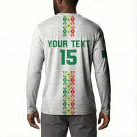 Custom Senegal Football Button Sweatshirt Go Champions Lions de la Teranga