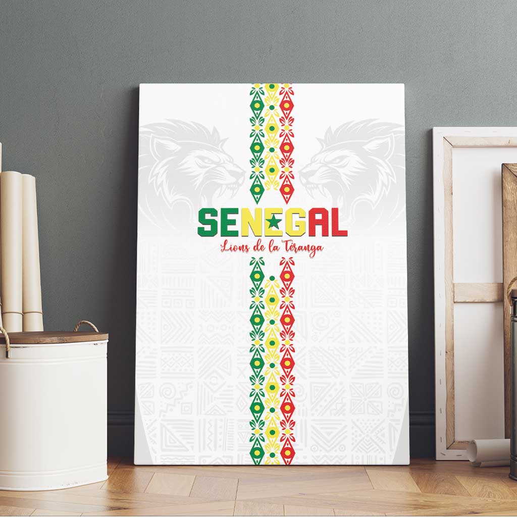 Senegal Football Canvas Wall Art Go Champions Lions de la Teranga - Wonder Print Shop
