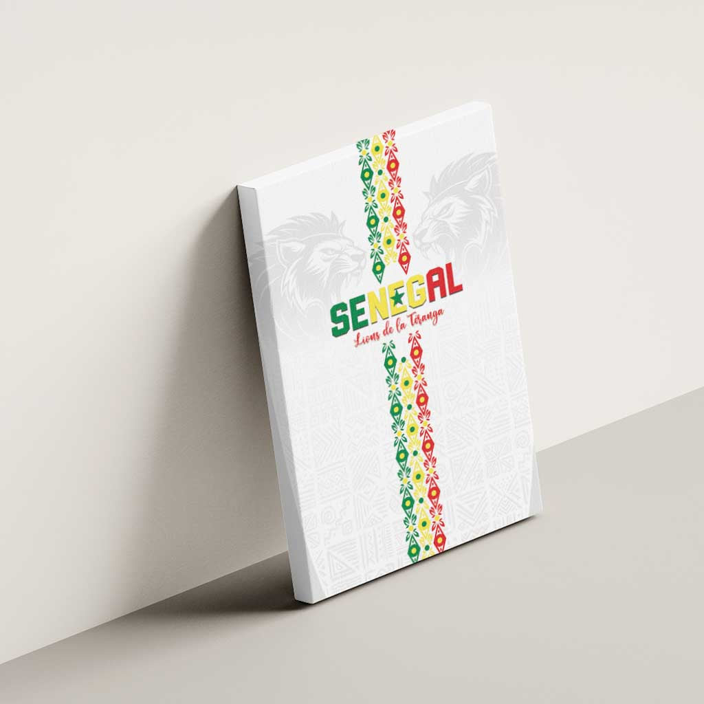 Senegal Football Canvas Wall Art Go Champions Lions de la Teranga - Wonder Print Shop