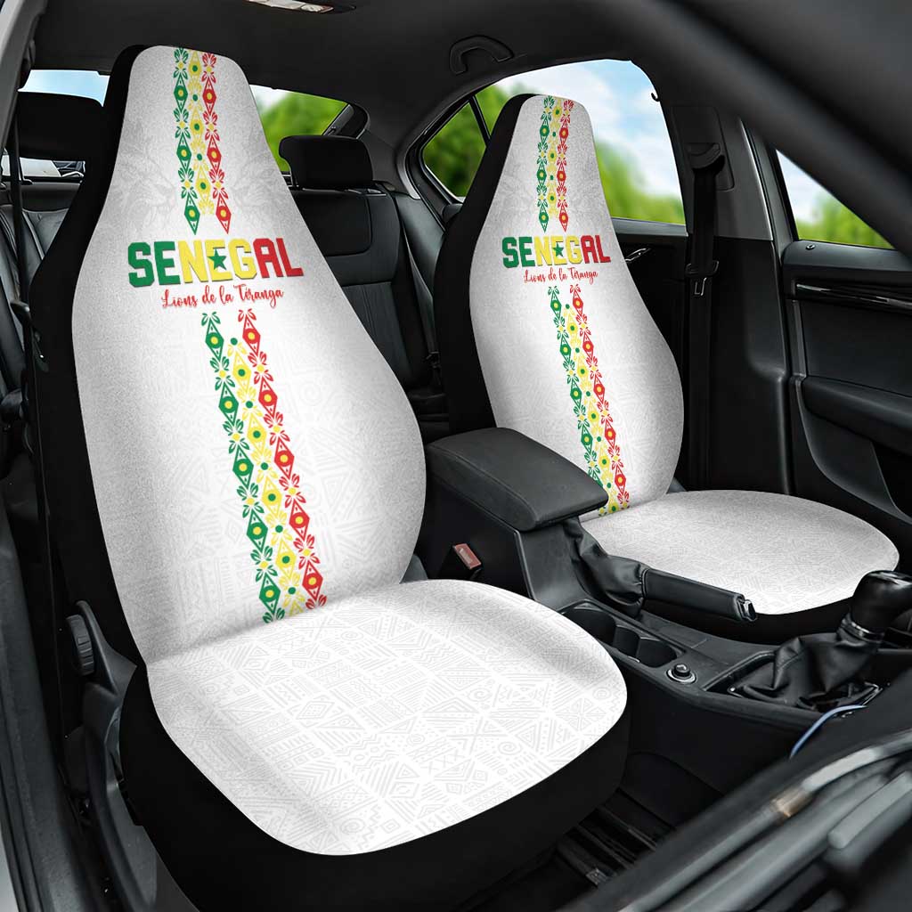 Senegal Football Car Seat Cover Go Champions Lions de la Teranga - Wonder Print Shop