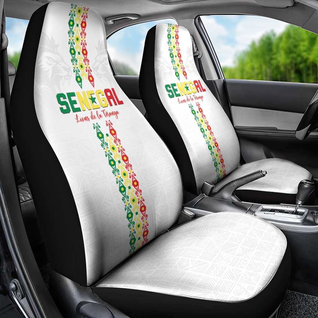 Senegal Football Car Seat Cover Go Champions Lions de la Teranga - Wonder Print Shop