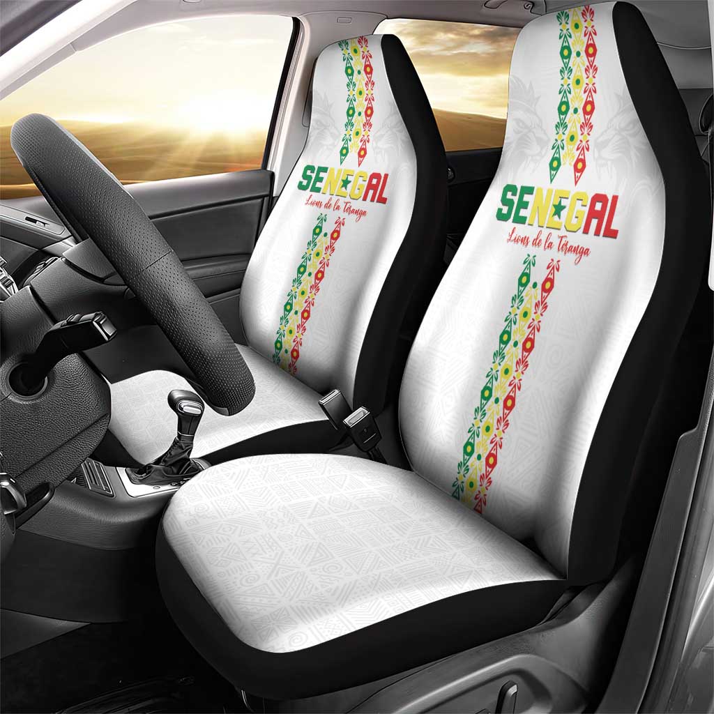 Senegal Football Car Seat Cover Go Champions Lions de la Teranga - Wonder Print Shop