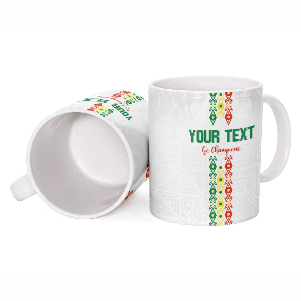 Custom Senegal Football Ceramic Mug Go Champions Lions de la Teranga - Wonder Print Shop