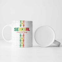Custom Senegal Football Ceramic Mug Go Champions Lions de la Teranga - Wonder Print Shop