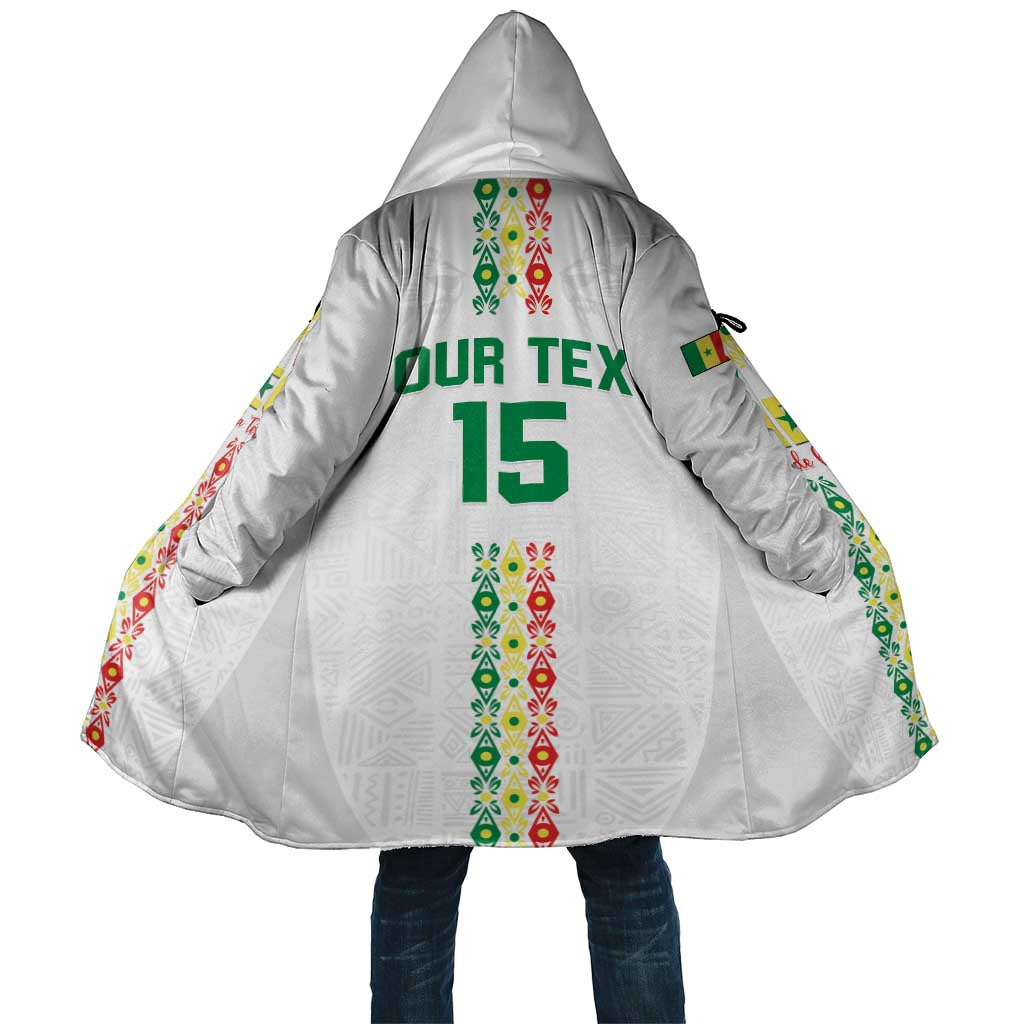 Custom Senegal Football Cloak Go Champions Lions de la Teranga - Wonder Print Shop