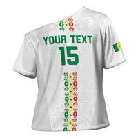 Custom Senegal Football Cross Shoulder Shirt Go Champions Lions de la Teranga - Wonder Print Shop