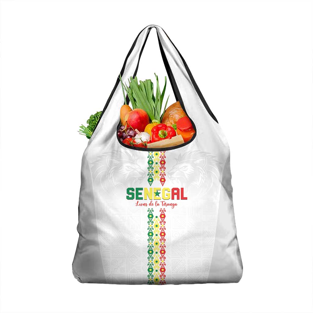 Senegal Football Grocery Bag Go Champions Lions de la Teranga - Wonder Print Shop