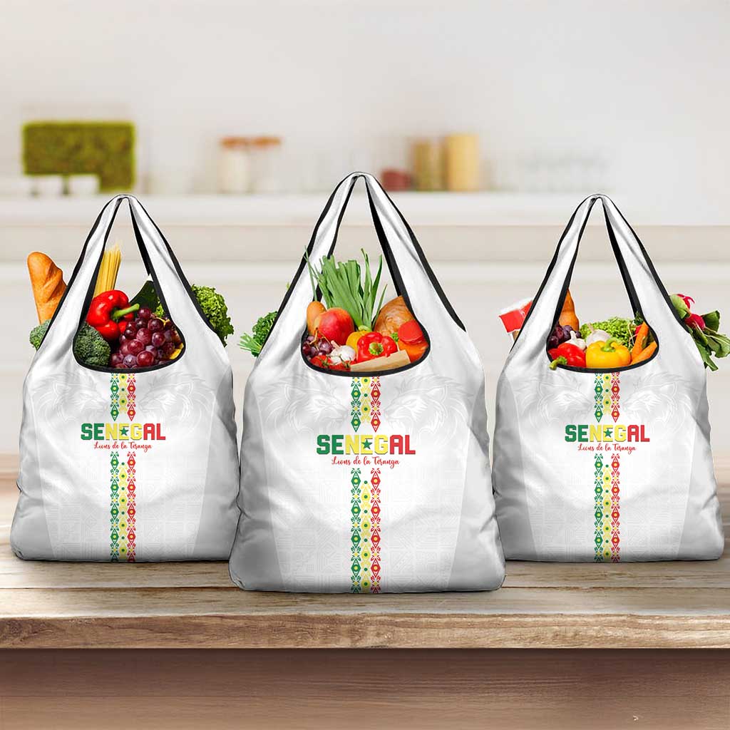 Senegal Football Grocery Bag Go Champions Lions de la Teranga - Wonder Print Shop