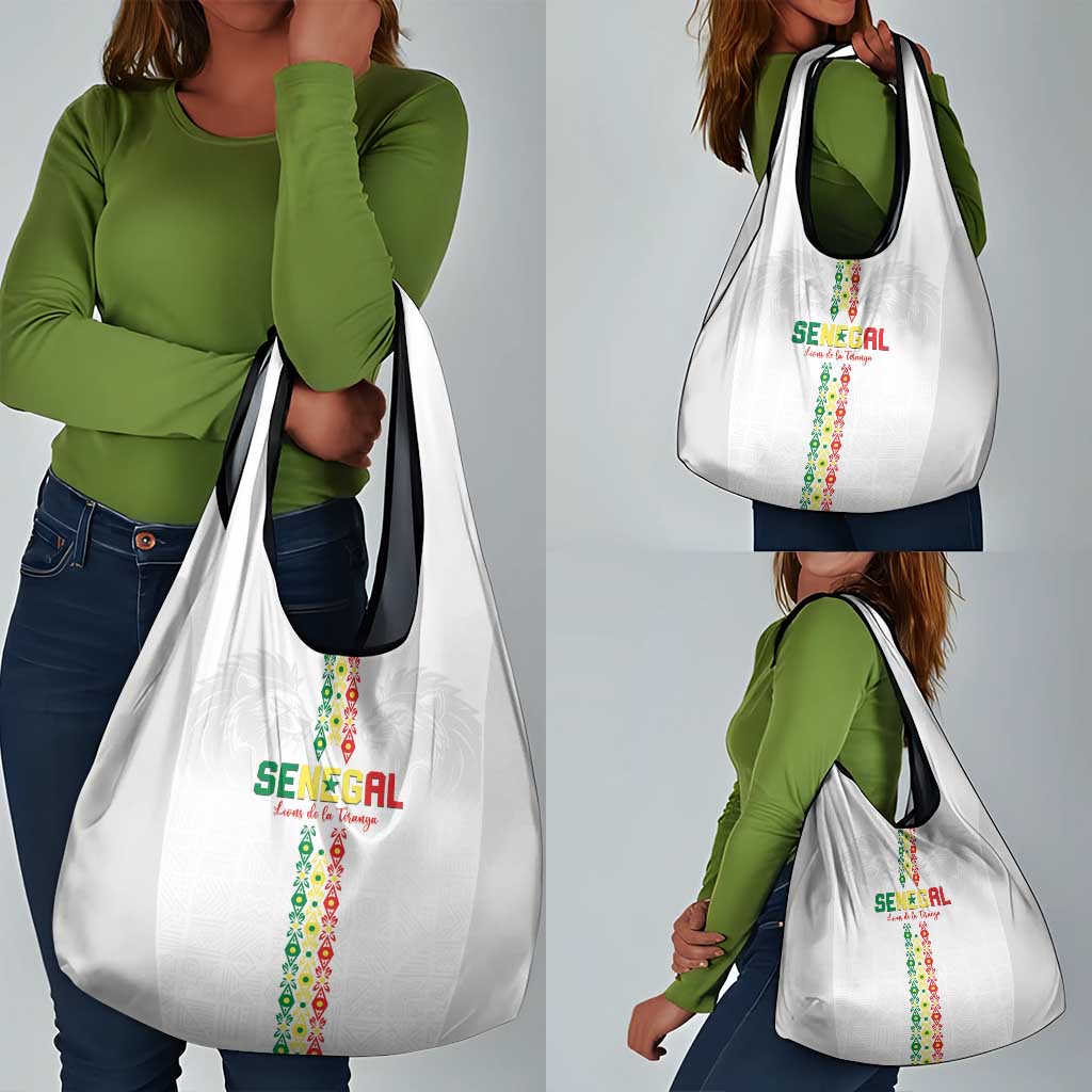Senegal Football Grocery Bag Go Champions Lions de la Teranga - Wonder Print Shop