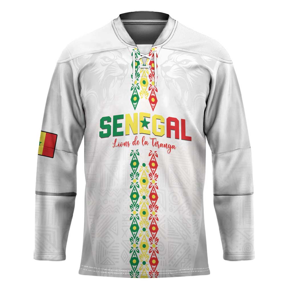 Custom Senegal Football Hockey Jersey Go Champions Lions de la Teranga - Wonder Print Shop
