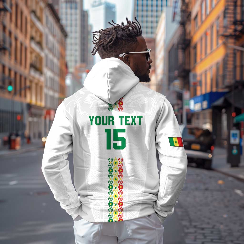 Custom Senegal Football Hoodie Go Champions Lions de la Teranga - Wonder Print Shop