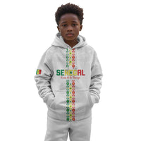 Custom Senegal Football Kid Hoodie Go Champions Lions de la Teranga - Wonder Print Shop
