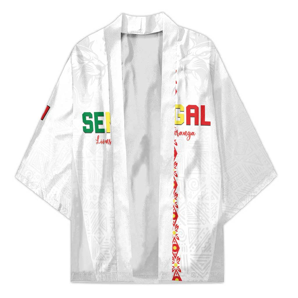 Custom Senegal Football Kimono Go Champions Lions de la Teranga - Wonder Print Shop