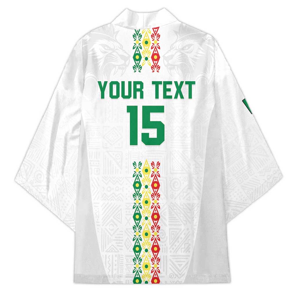 Custom Senegal Football Kimono Go Champions Lions de la Teranga - Wonder Print Shop