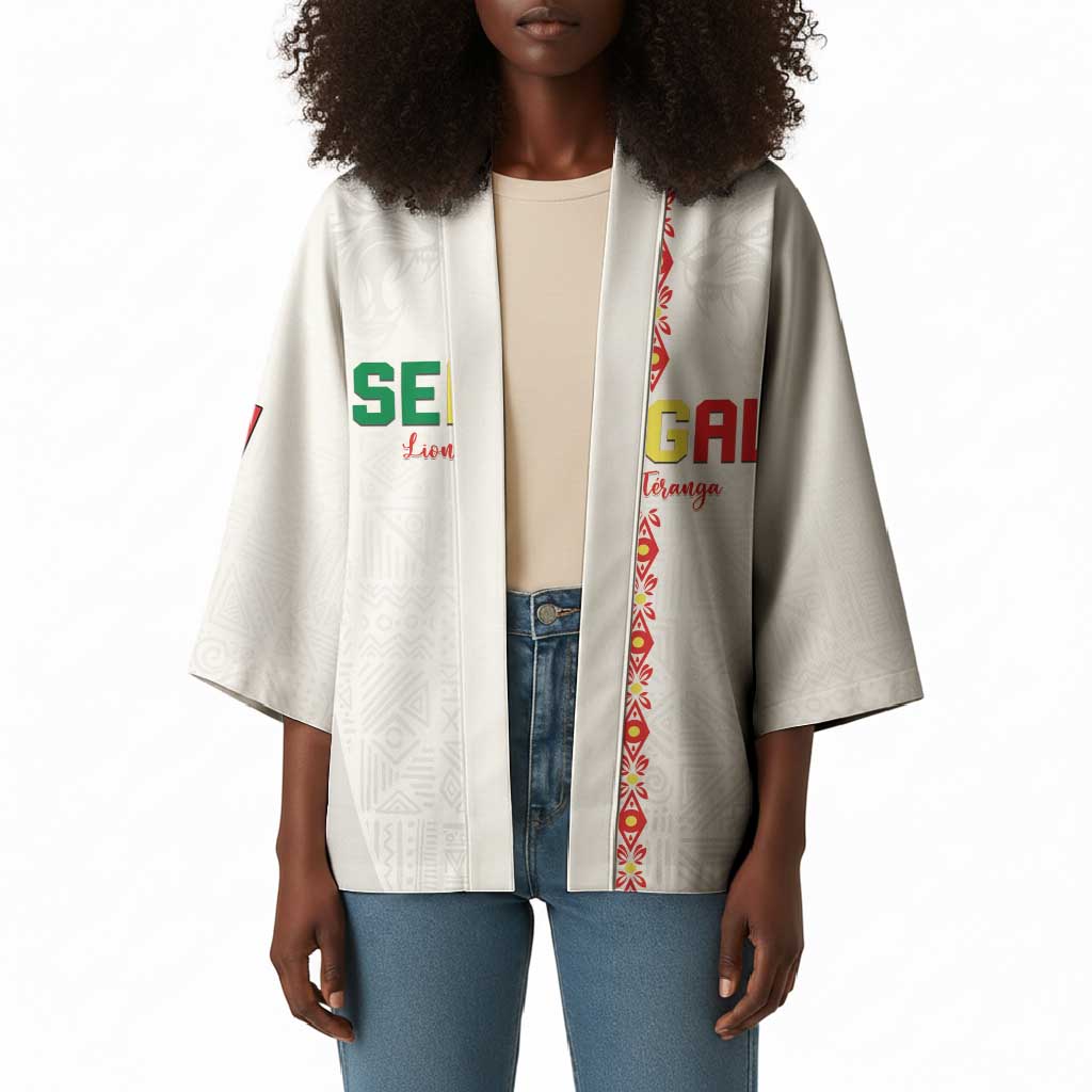 Custom Senegal Football Kimono Go Champions Lions de la Teranga - Wonder Print Shop
