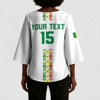 Custom Senegal Football Kimono Sleeve Blouse Go Champions Lions de la Teranga - Wonder Print Shop