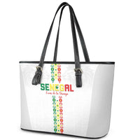 Senegal Football Leather Tote Bag Go Champions Lions de la Teranga - Wonder Print Shop