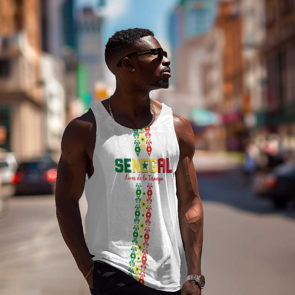 Custom Senegal Football Men Tank Top Go Champions Lions de la Teranga - Wonder Print Shop