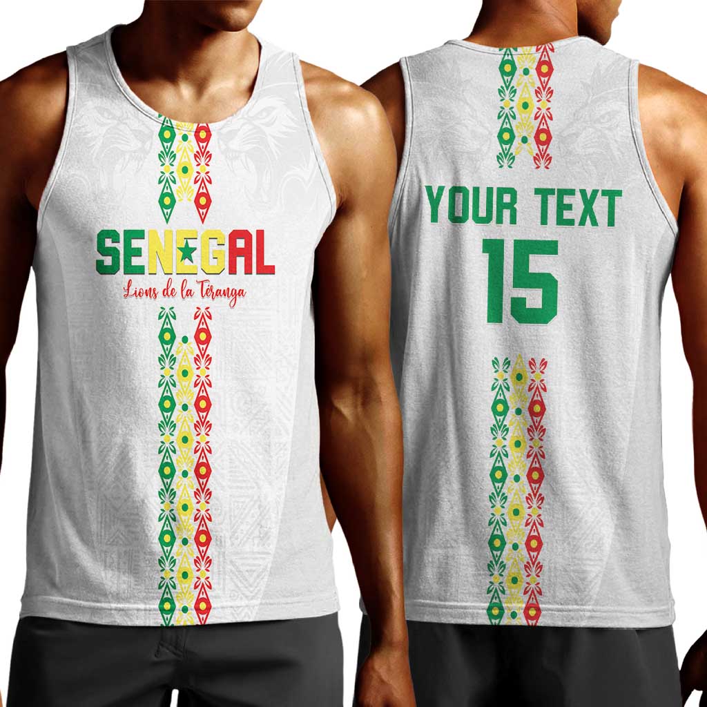 Custom Senegal Football Men Tank Top Go Champions Lions de la Teranga - Wonder Print Shop